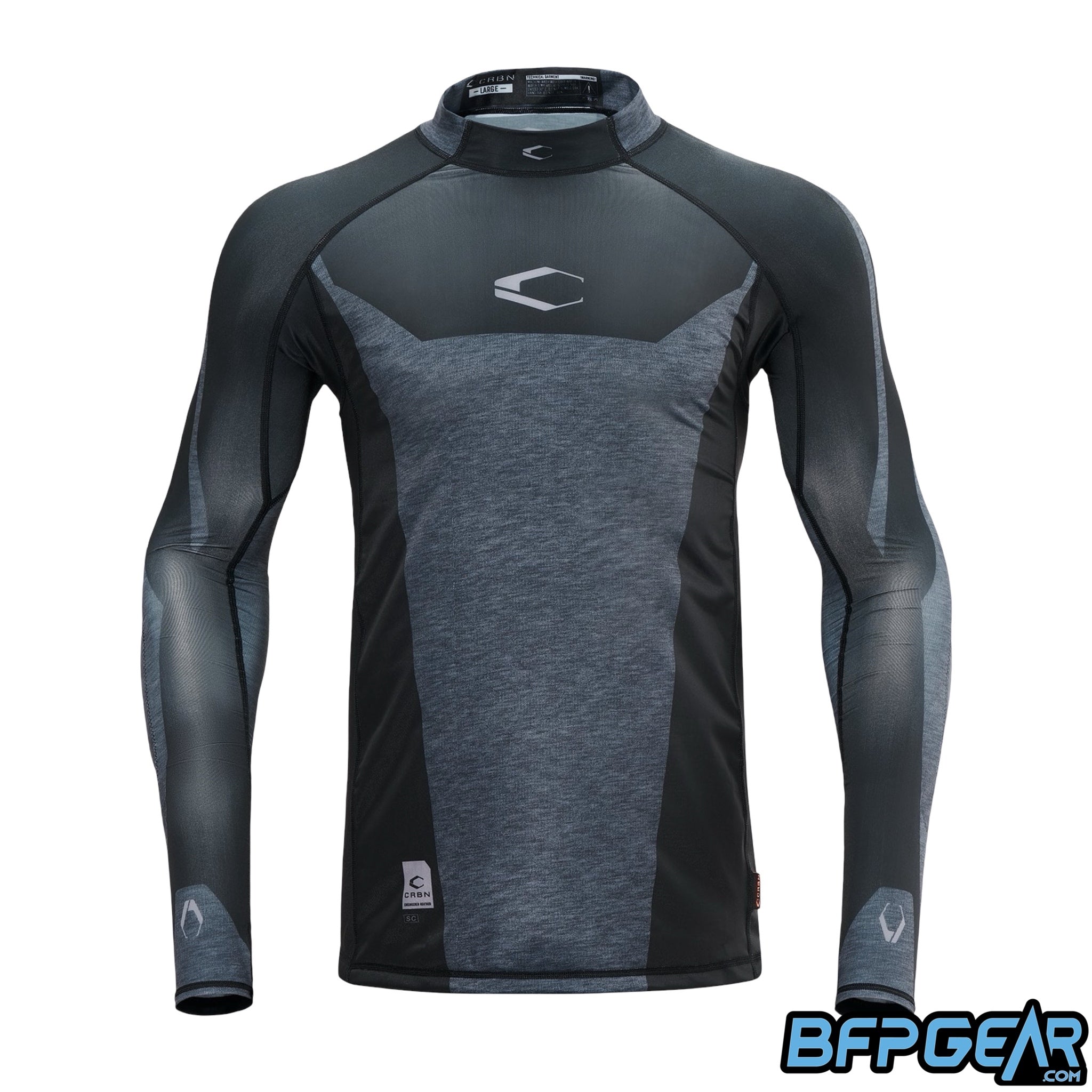 SC PRO Top 3.0 paintball compression shirt with dual-layer elbow padding and breathable moisture-wicking performance fabric.