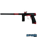 The Planet Eclipse CS3 Pro paintball gun in black and red.