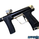 The Planet Eclipse CS3 Pro paintball gun in black and sandstone.