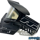 A photo of the clear XSV DV8 ears installed on a JT Proflex.