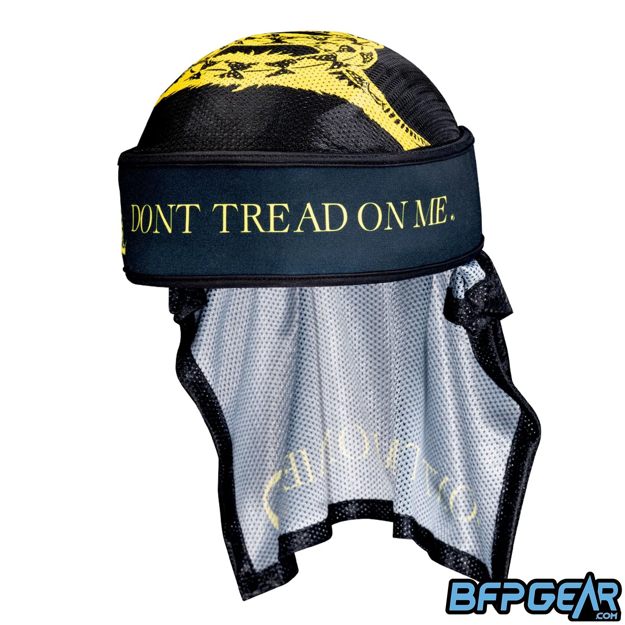 The Dye X HALO Headwrap in Don't Tread on Me.