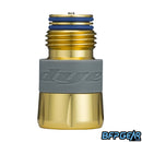 The DYE Reach Tank Extender in polish gold.