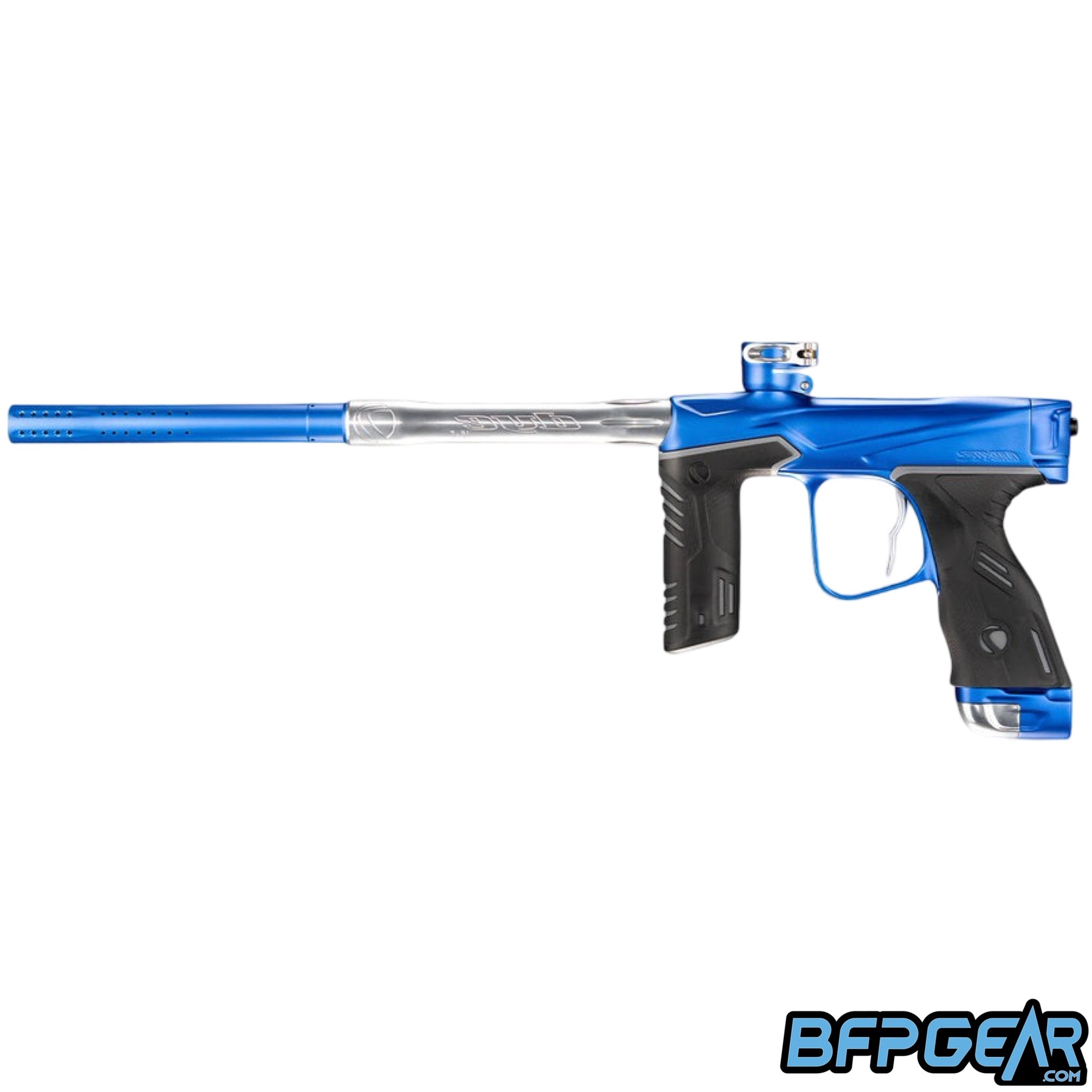 The Dye MXR Paintball marker in the Deepwave Blue colorway.