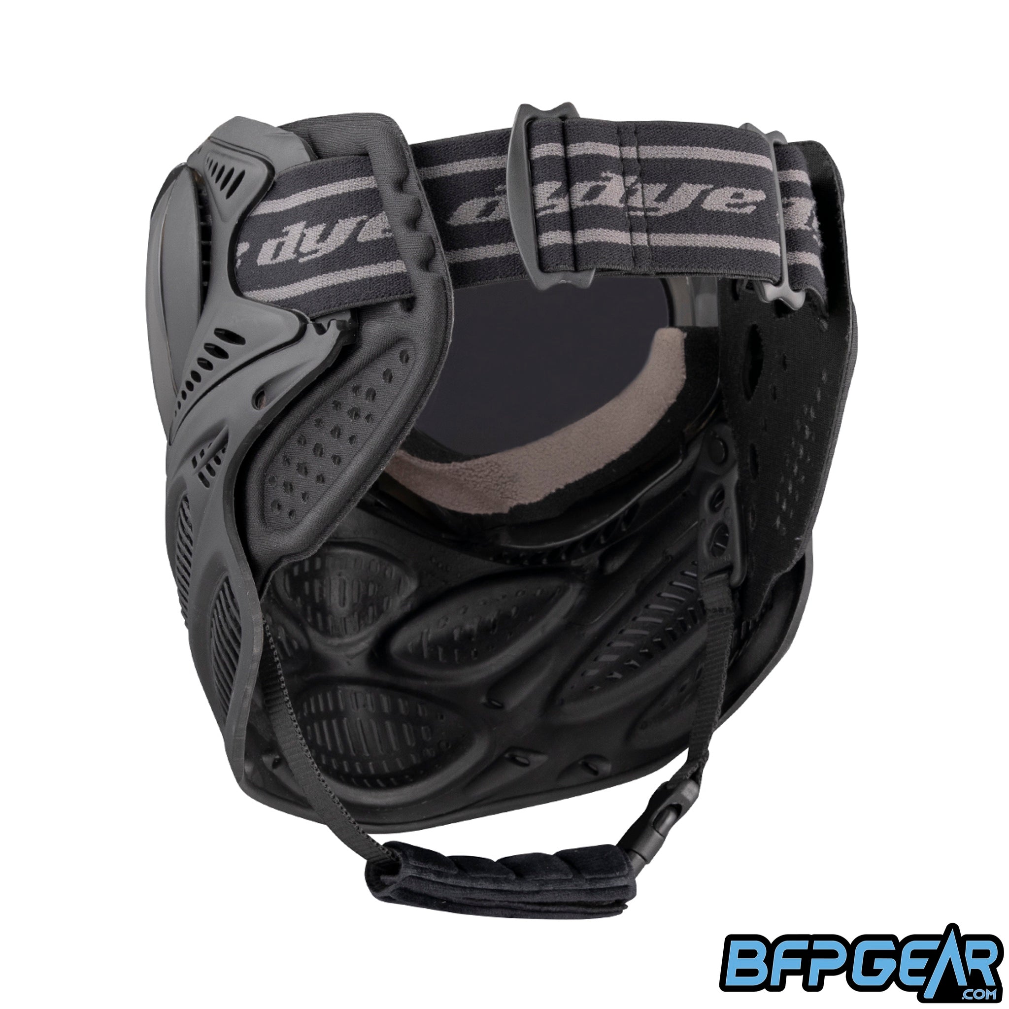 The DYE i3 Pro Paintball Goggle in the Onyx Black color way.