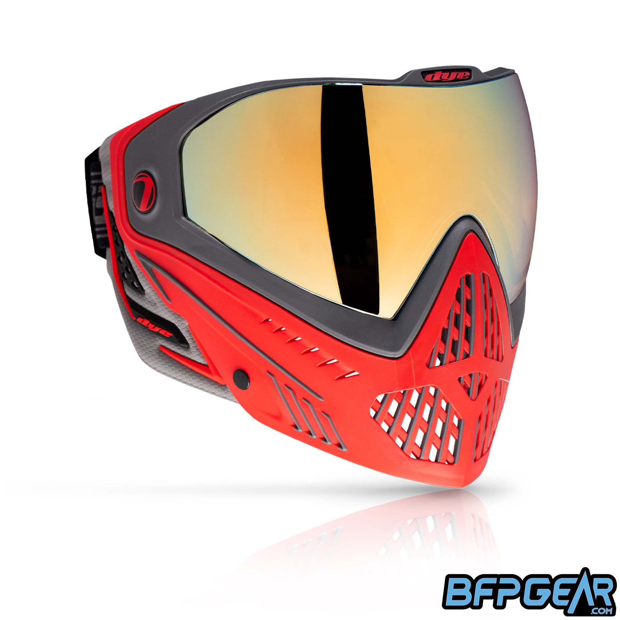 The DYE i5 goggle system in the Shadow Fire pattern.
