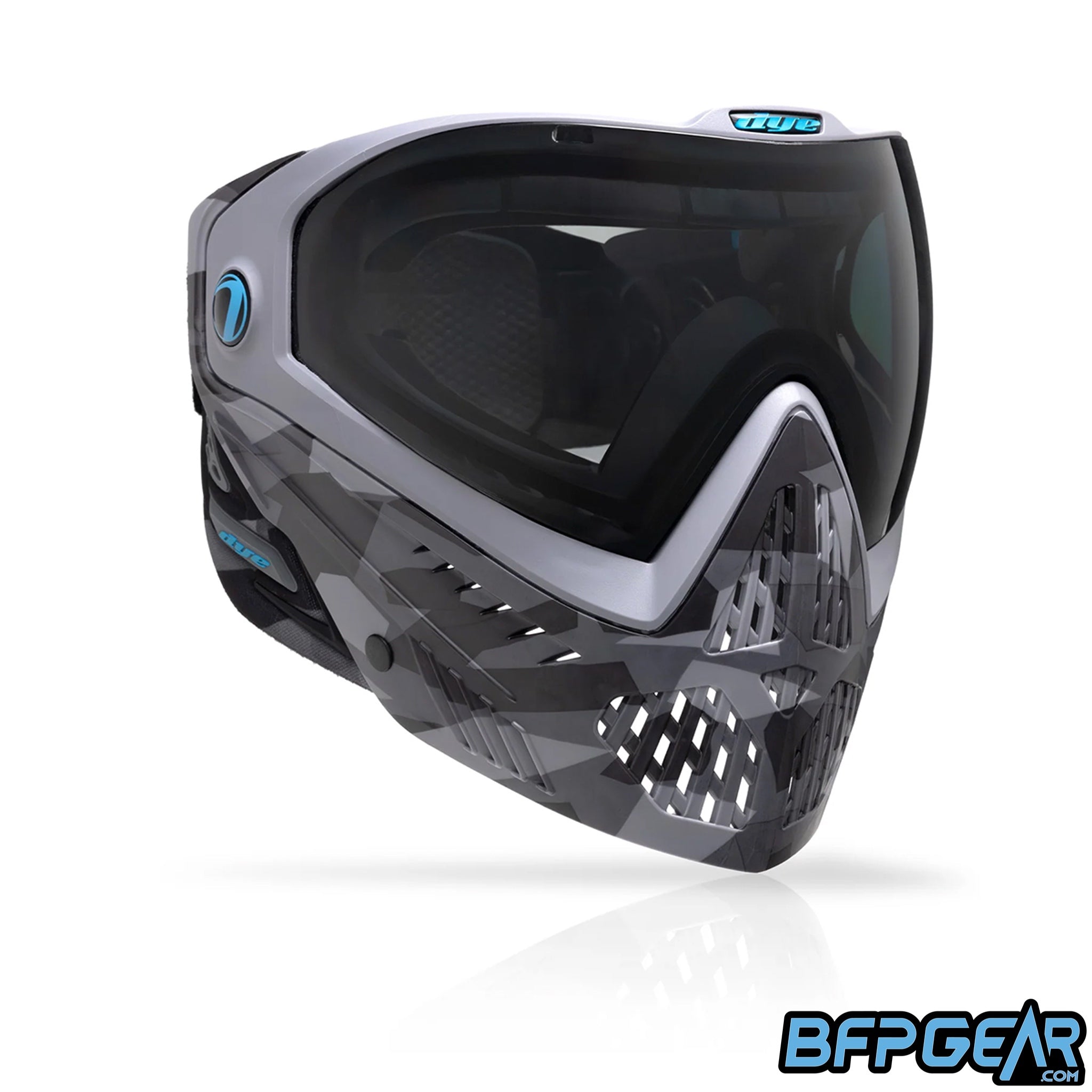 The DYE i5 goggle system in the Urban Camo pattern.