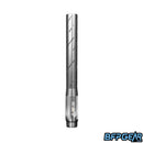 The Silencio barrel tip with double helix porting in gloss silver.