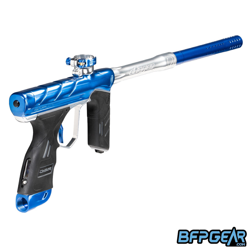 Angled view of the Dye DSR Pro. New body milling provides an aggressive look.
