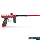 Right side view of the Dye DSR Pro in the Fire Polish color way. This color way is red with black accents.