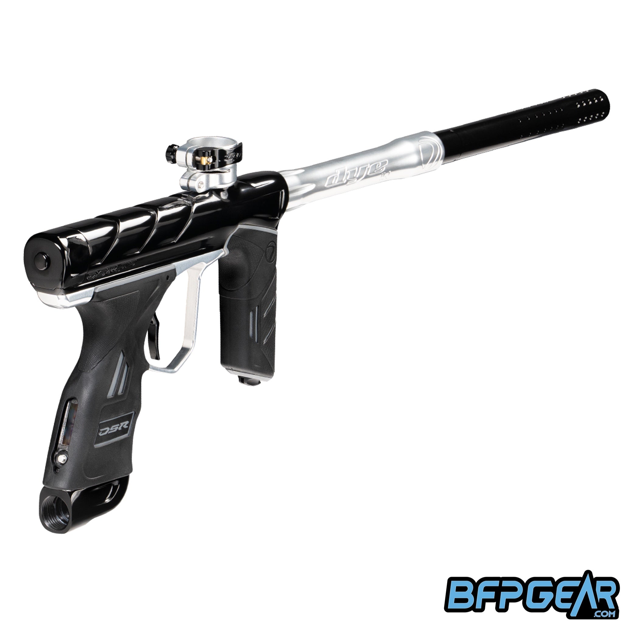 Angled view of the Dye DSR Pro. New body milling provides an aggressive look.