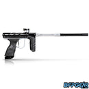 Right side view of the Dye DSR Pro in the Onyx Polish color way. This color way is black with silver accents.