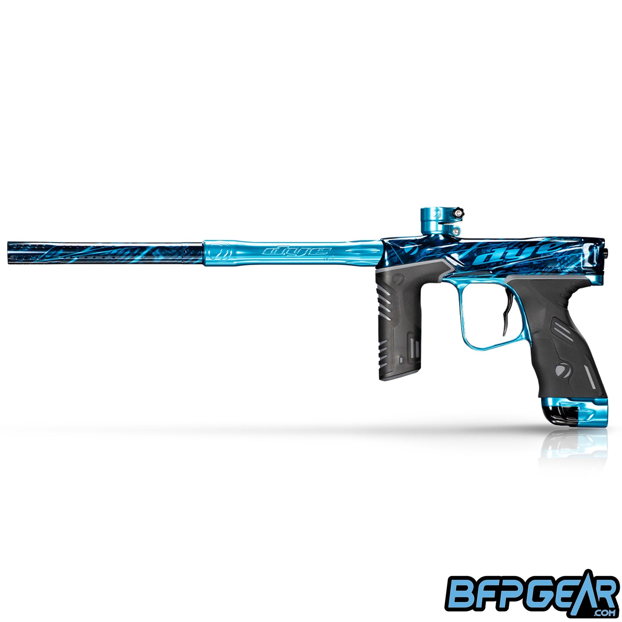 The Dye MXR Paintball marker in the Branded PGA colorway.
