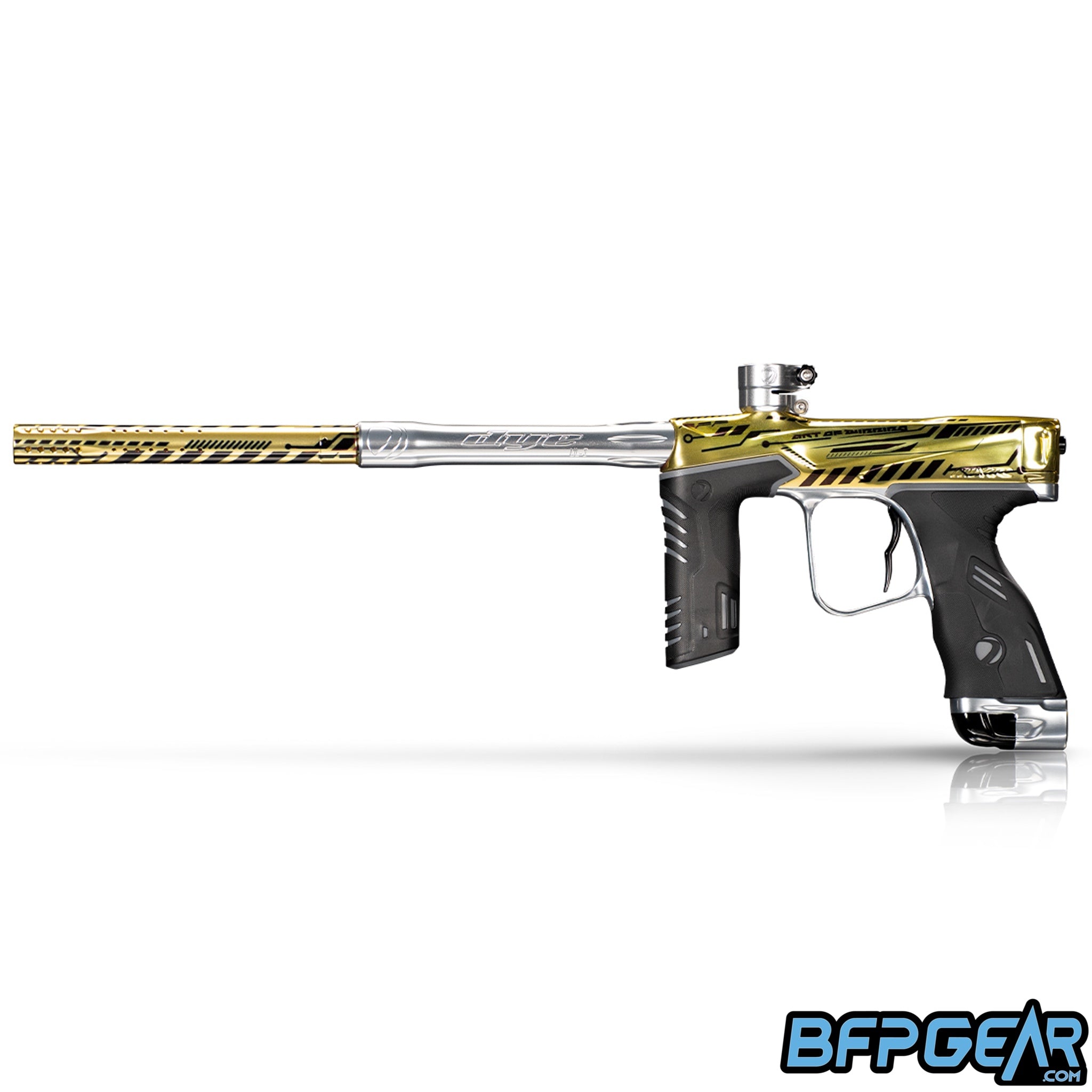 The Dye MXR Paintball marker in the Cyber PGA colorway.