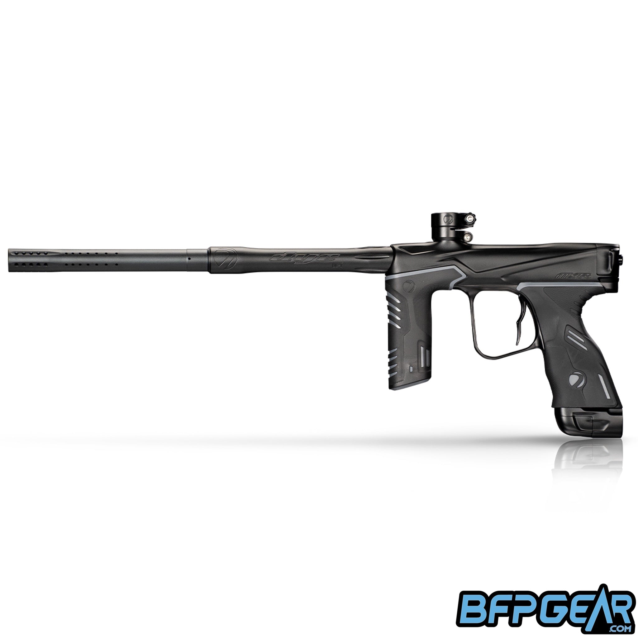 The Dye MXR Paintball marker in the Darkness colorway.