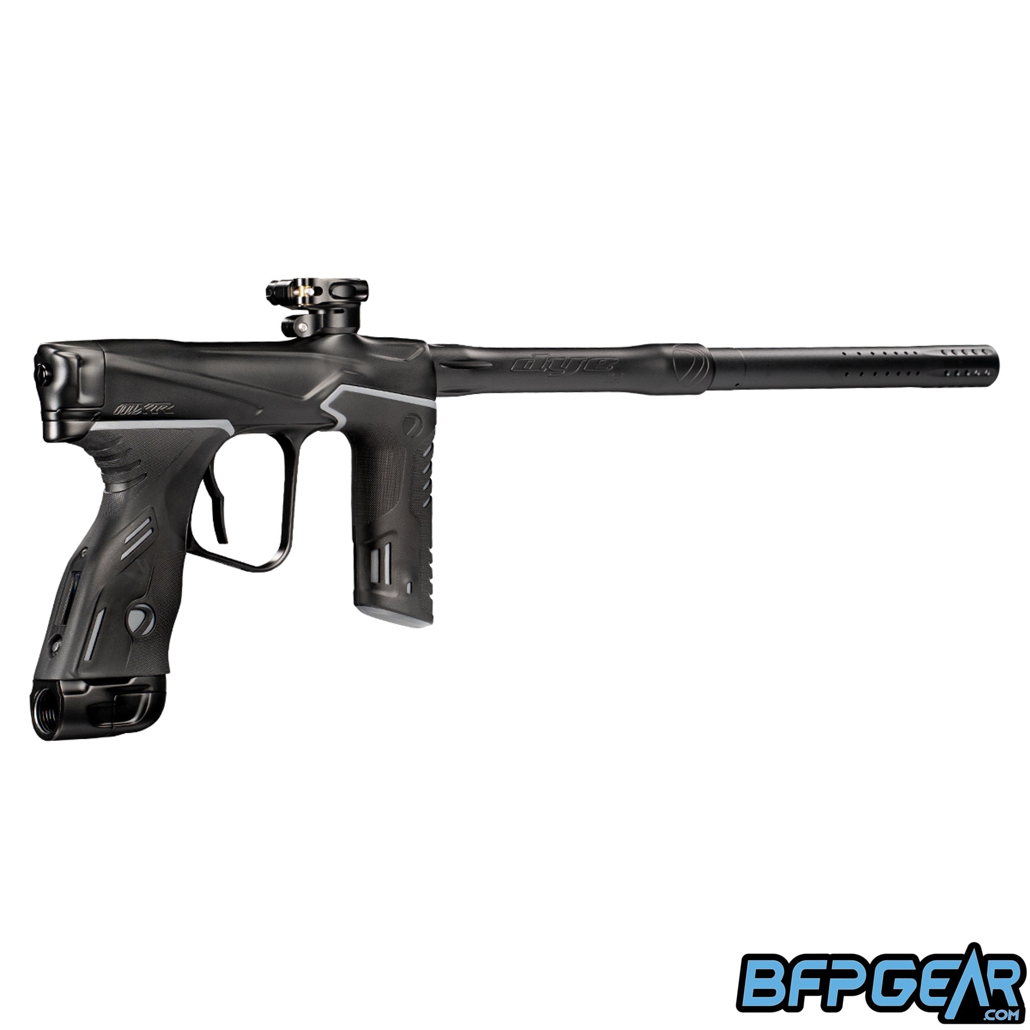 The Dye MXR Paintball marker in the Darkness colorway.