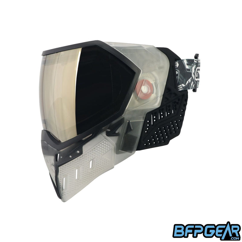 The Clear and Black EVS Goggle system.