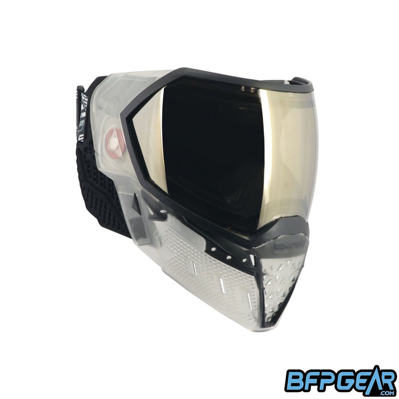 The Clear and Black EVS Goggle system.
