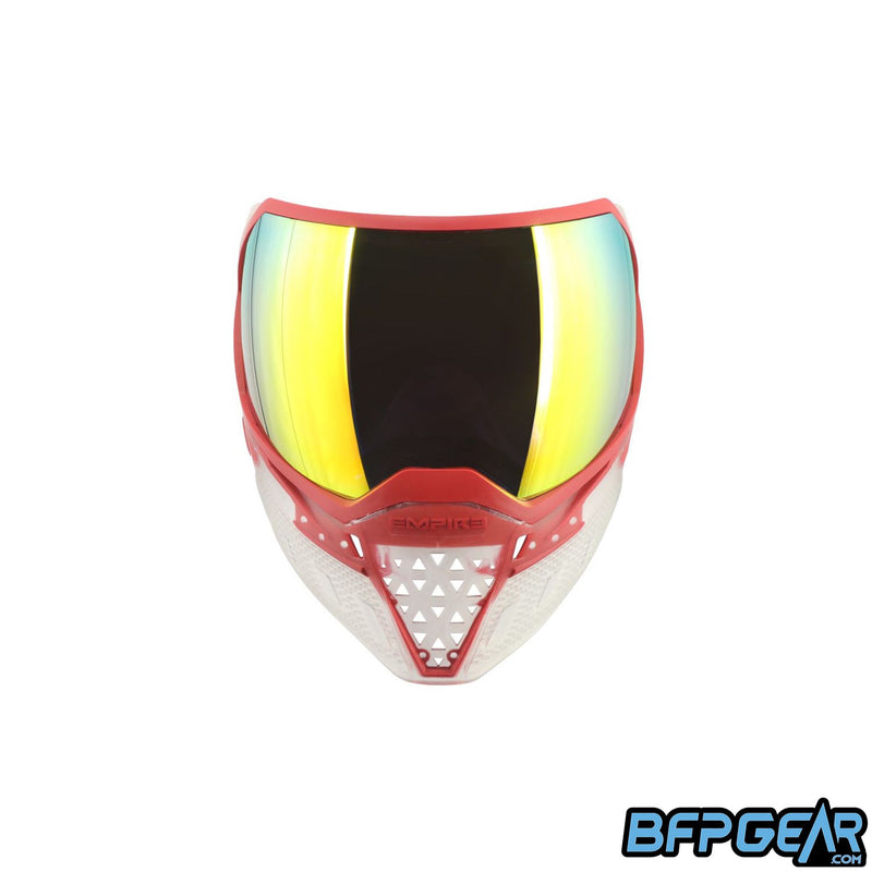 The Clear and Red EVS Goggle system.