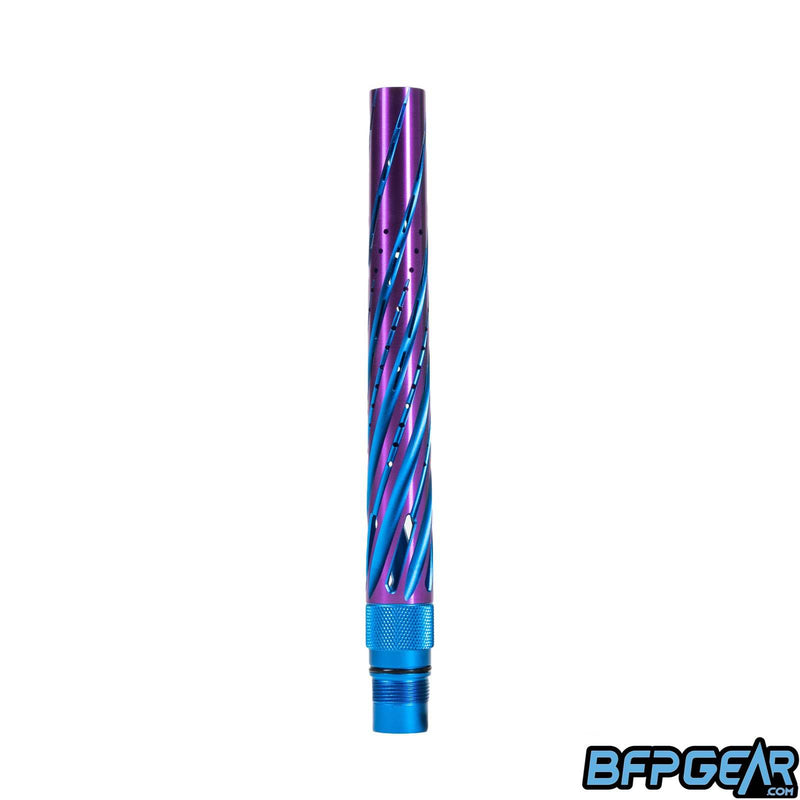 The HK Army Elite barrel tip in blue and purple with the Orbit pattern.