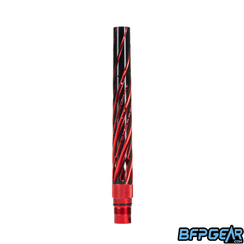 The HK Army Elite barrel tip in red and black with the Orbit pattern.
