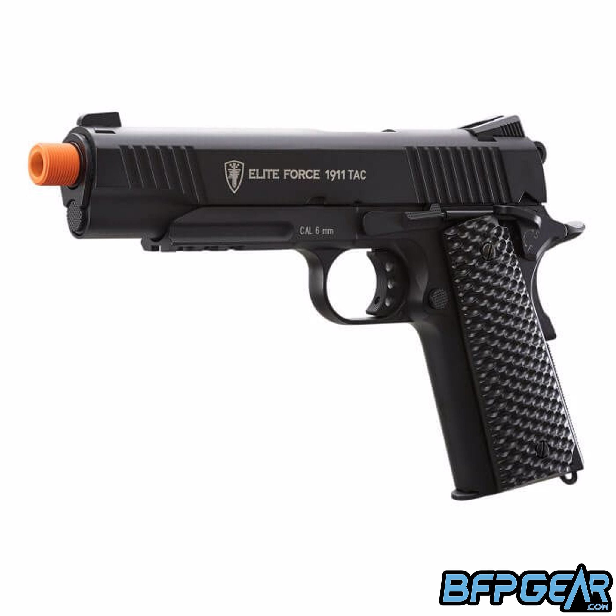 The Elite Force Tactical 1911 CO2 Airsoft Pistol in black.