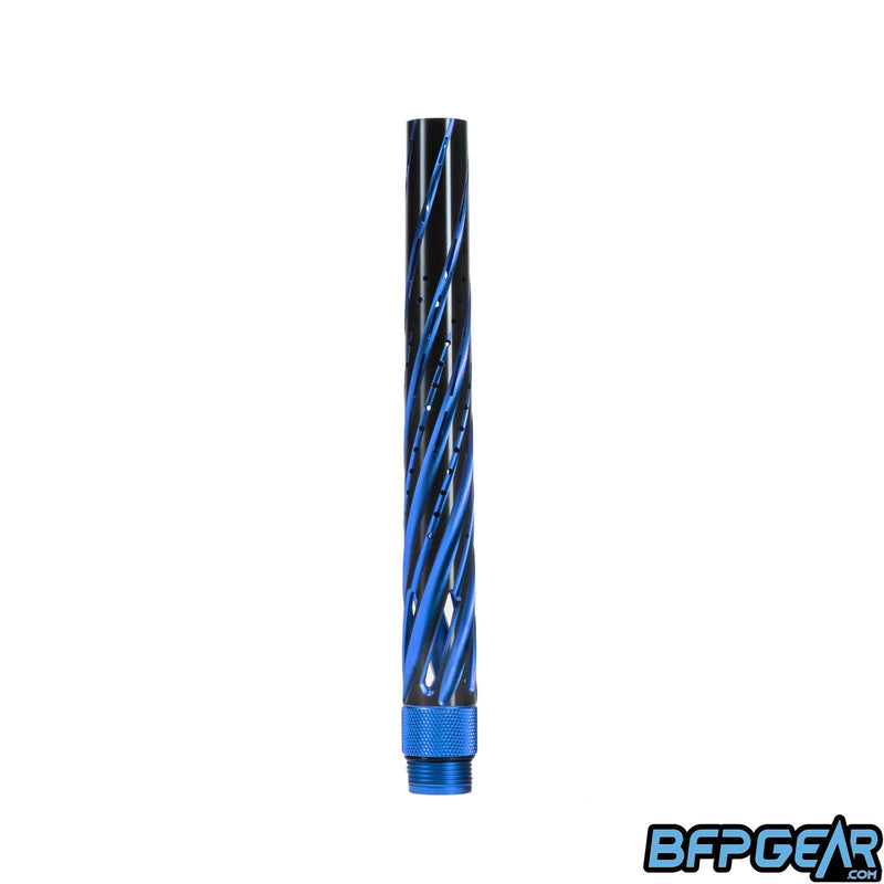 The HK Army S63 Elite barrel tip with the Orbit milling in black and blue.