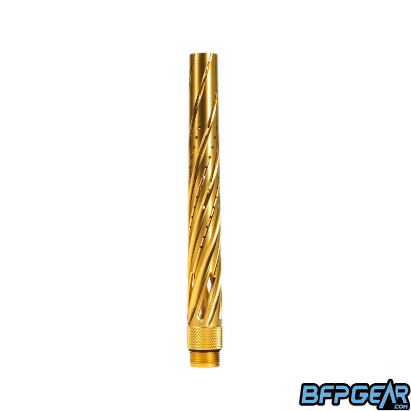 The HK Army S63 Elite barrel tip with the Orbit milling in gold.