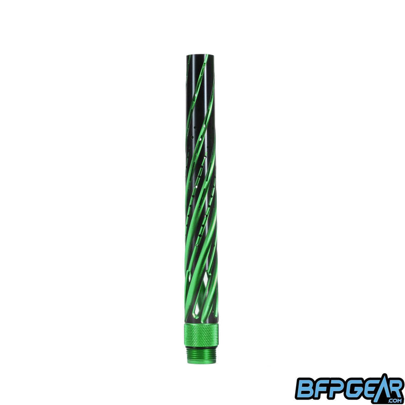 The HK Army S63 Elite barrel tip with the Orbit milling in black and green.