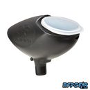 Empire 200 Round Paintball Loader with clear flip-top lid open, durable black polymer construction