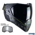 The Empire EVS Paintball Mask in Black and Olive. Comes with a ninja and clear thermal lens.