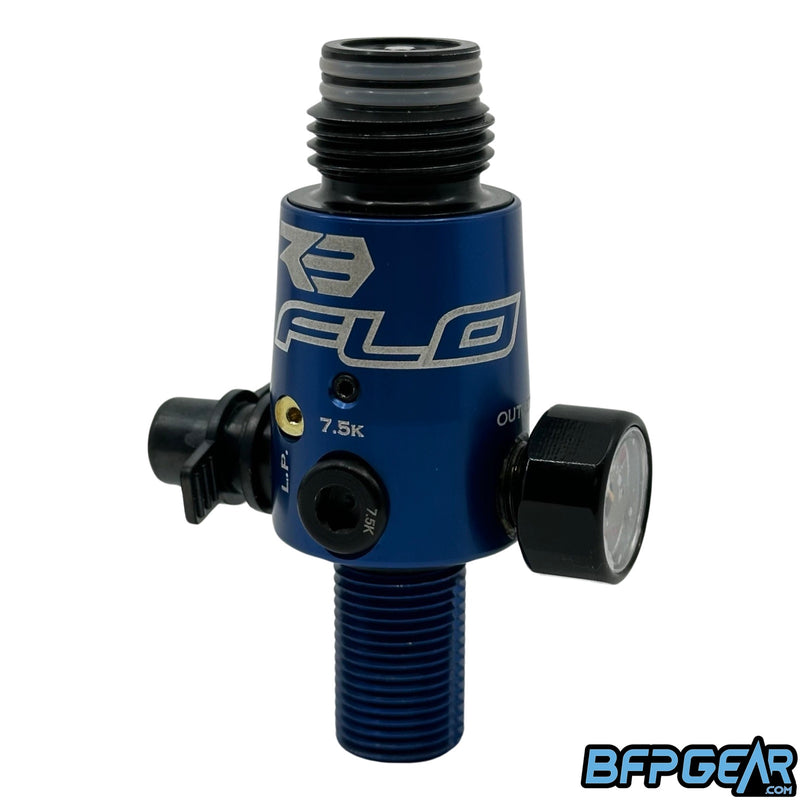 The Empire FLO Regulator in blue.