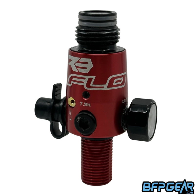 The Empire FLO Regulator in red.