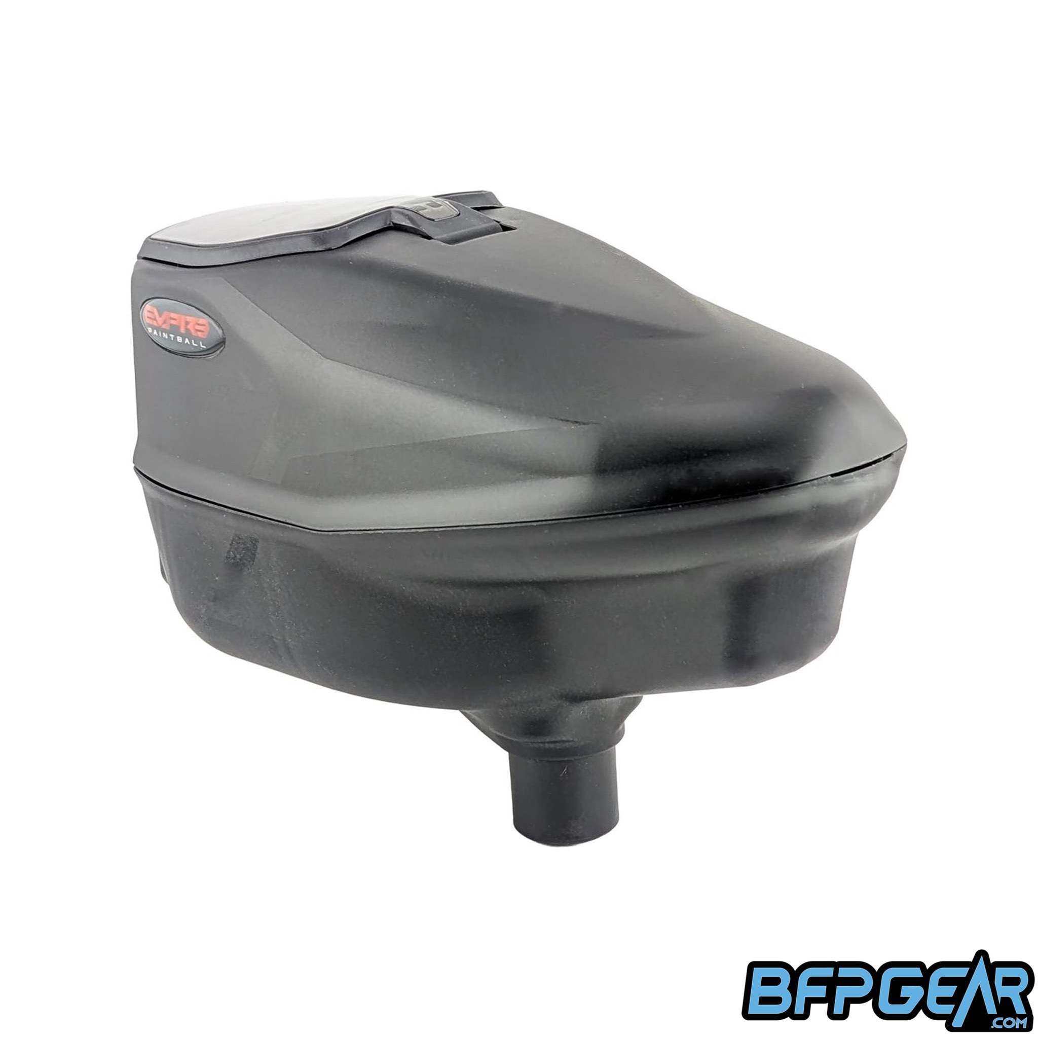 Halo Pro paintball loader hopper with low profile design and JT Triad speed feed for fast reloads and tournament play