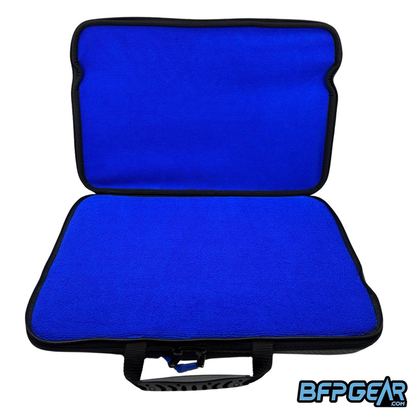 Inside of one half of the marker case XL. Microfiber lining helps keep your marker clean and free from scratches.