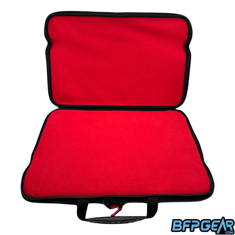 Inside of one half of the marker case XL. Microfiber lining helps keep your marker clean and free from scratches.