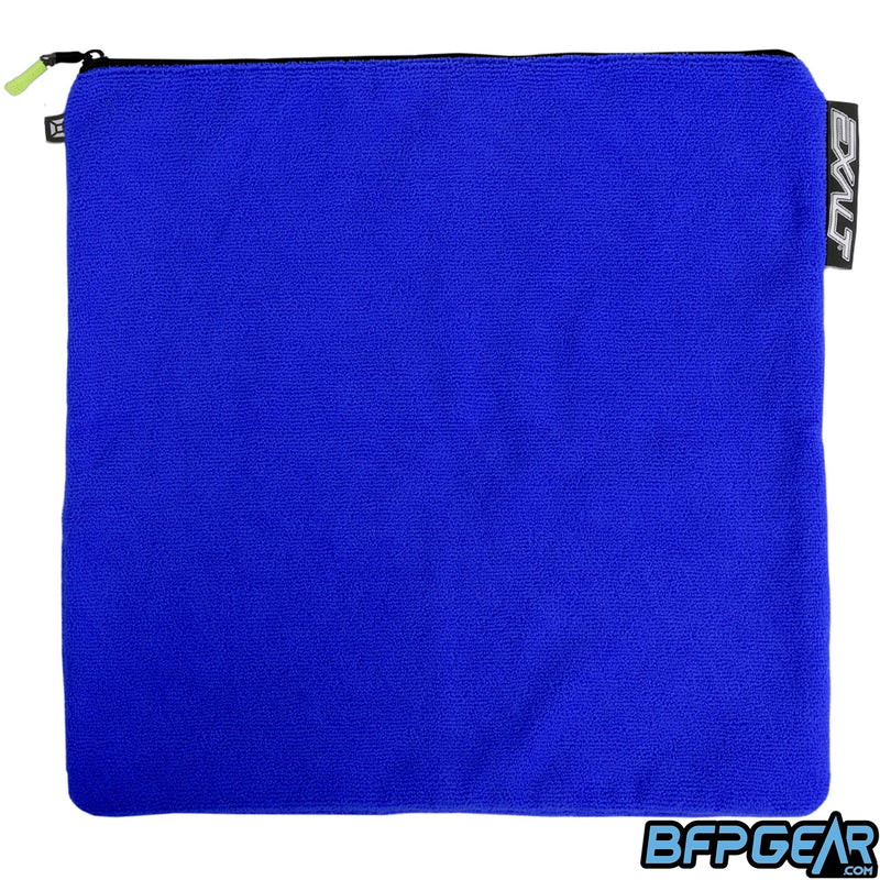The Exalt microfiber bag in blue.