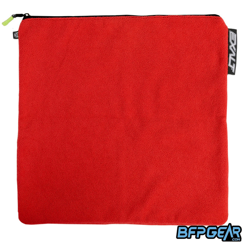 The Exalt microfiber bag in red.