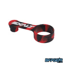 The Exalt Paintball Fill Nipple cover in the red swirl pattern.