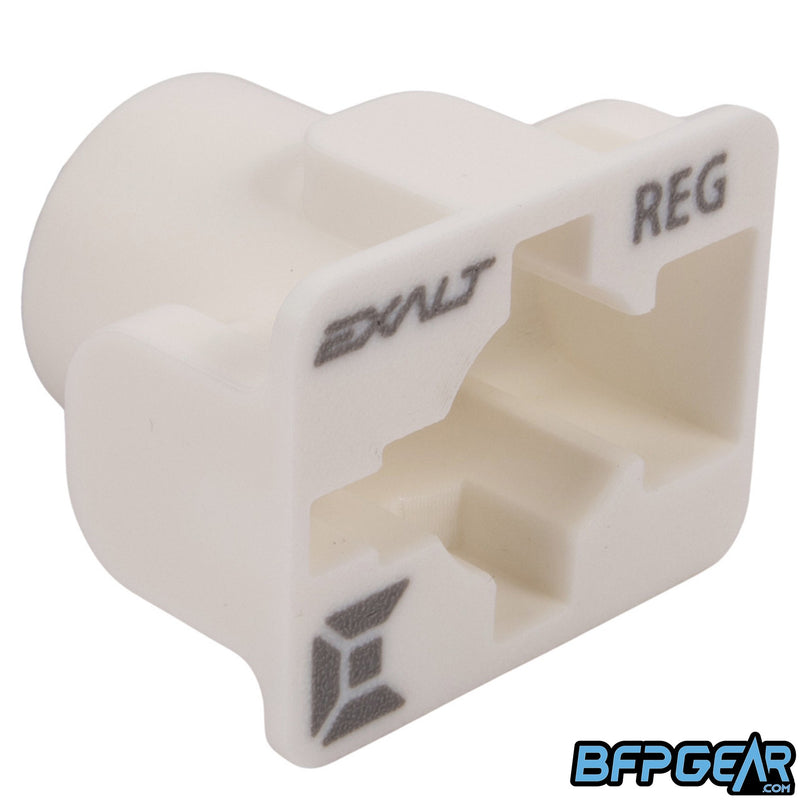 The Exalt Tank Reg Removal insert made for standard style regulators.