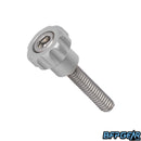 The Exalt V2 Thumbscrew in silver.