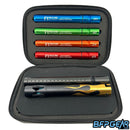 The Field One Acculock Flame barrel disassembled. This up close shot shows off the detail found on the barrel back.