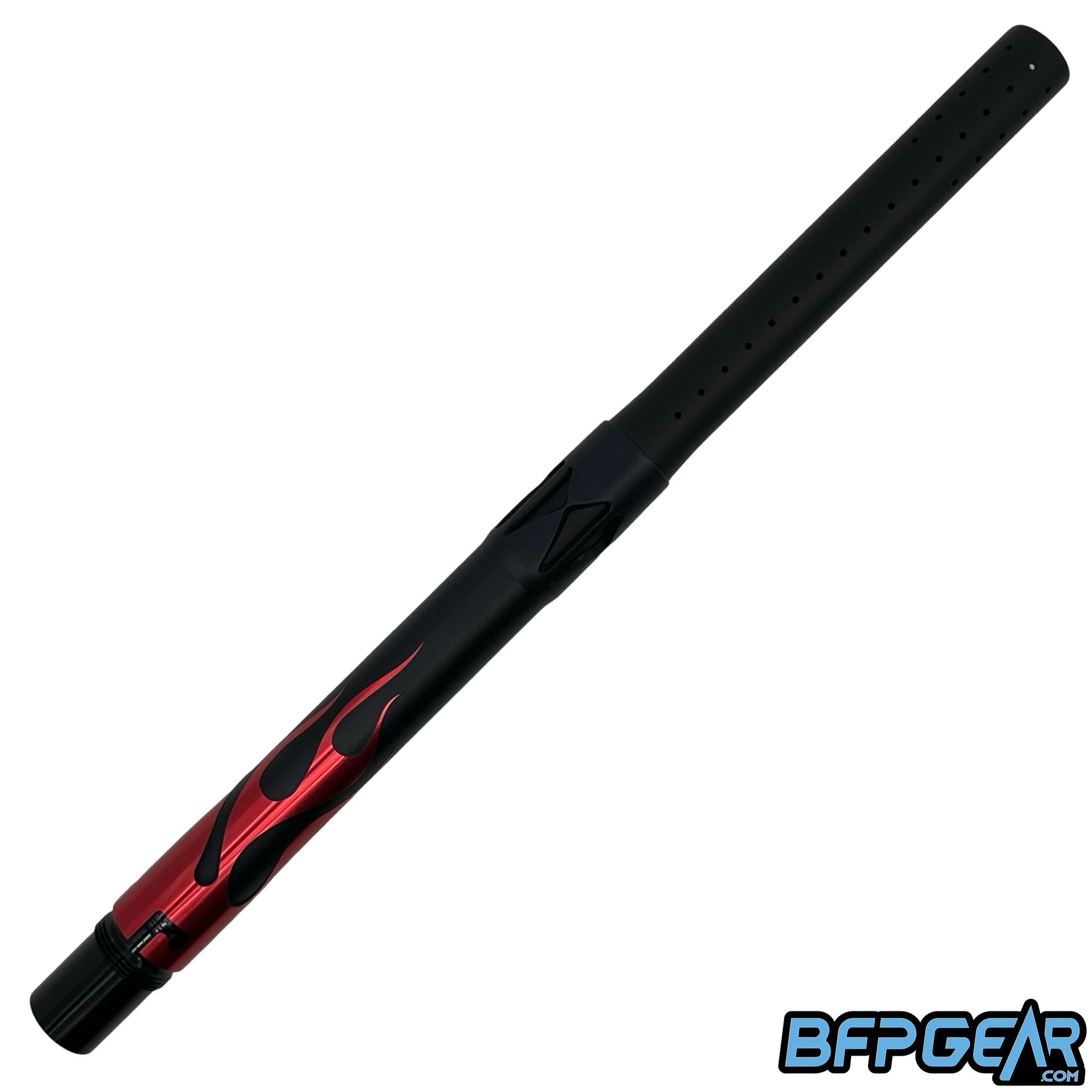 The Field One Acculock Flame barrel assembled. Total length of the barrel is 14 inches.