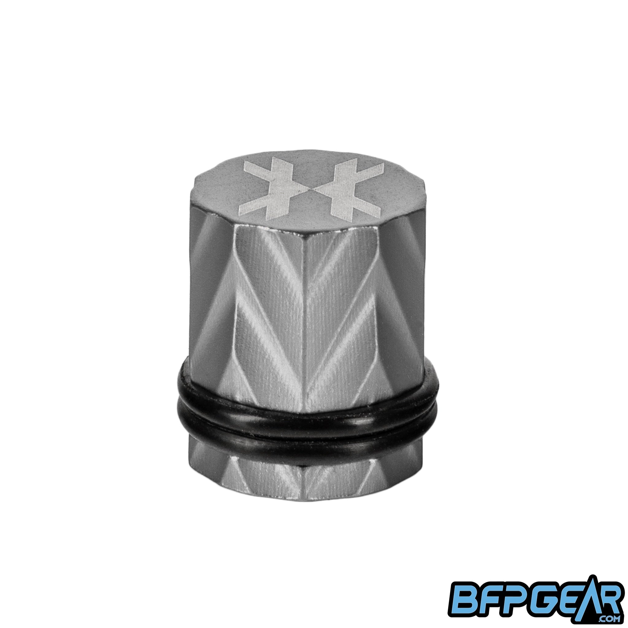 The Fossil fill nipple cover in pewter.