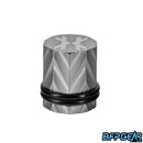 The Fossil fill nipple cover in pewter.