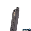 The top of the magazine. Green gas goes into the magazine to fuel it.