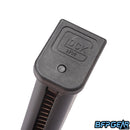 The bottom of the G18 extended magazine