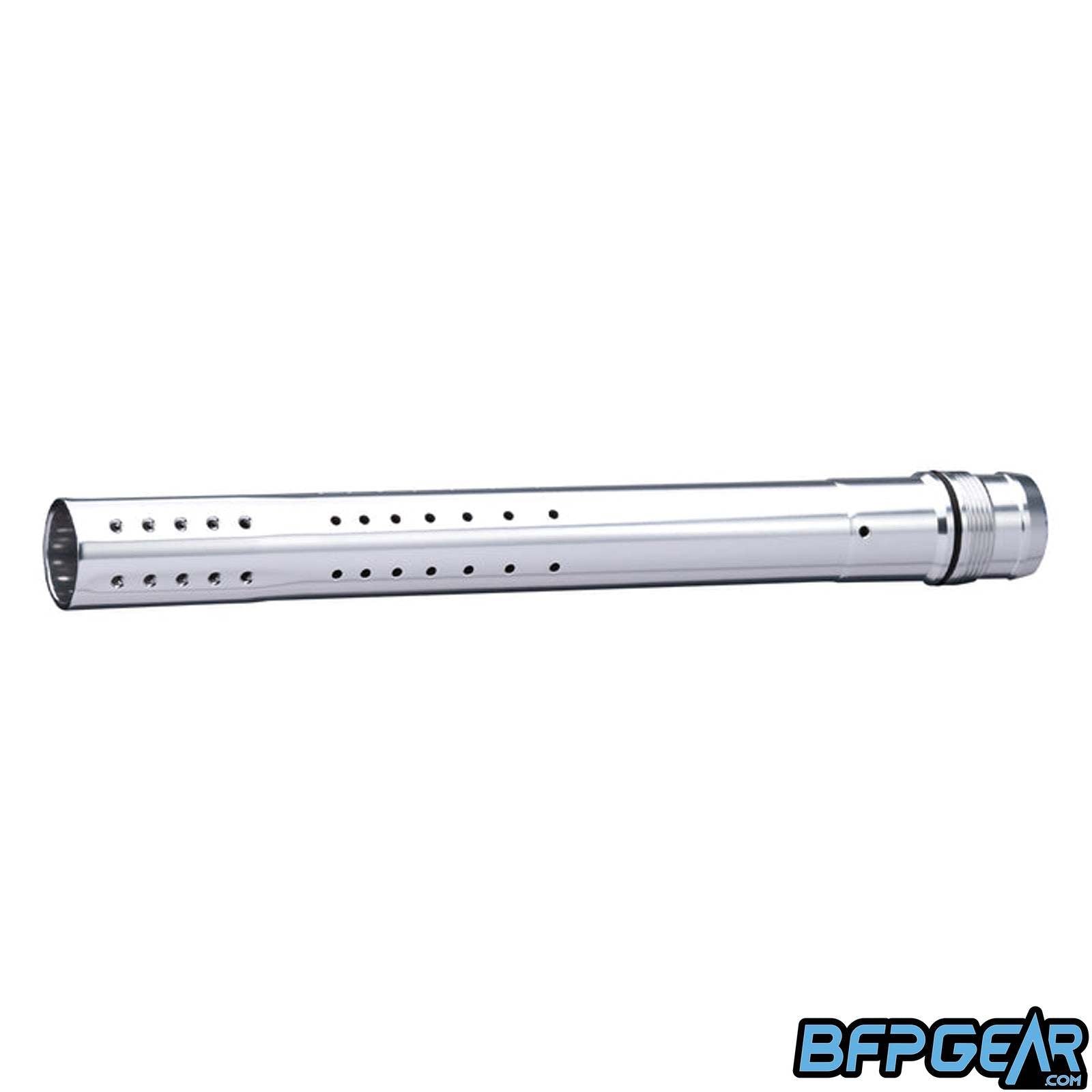 The Dye ULI Barrel tip in gloss clear (silver), 14 inch length.