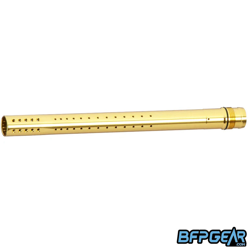 The Dye ULI Barrel tip in gloss gold, 16 inch length.