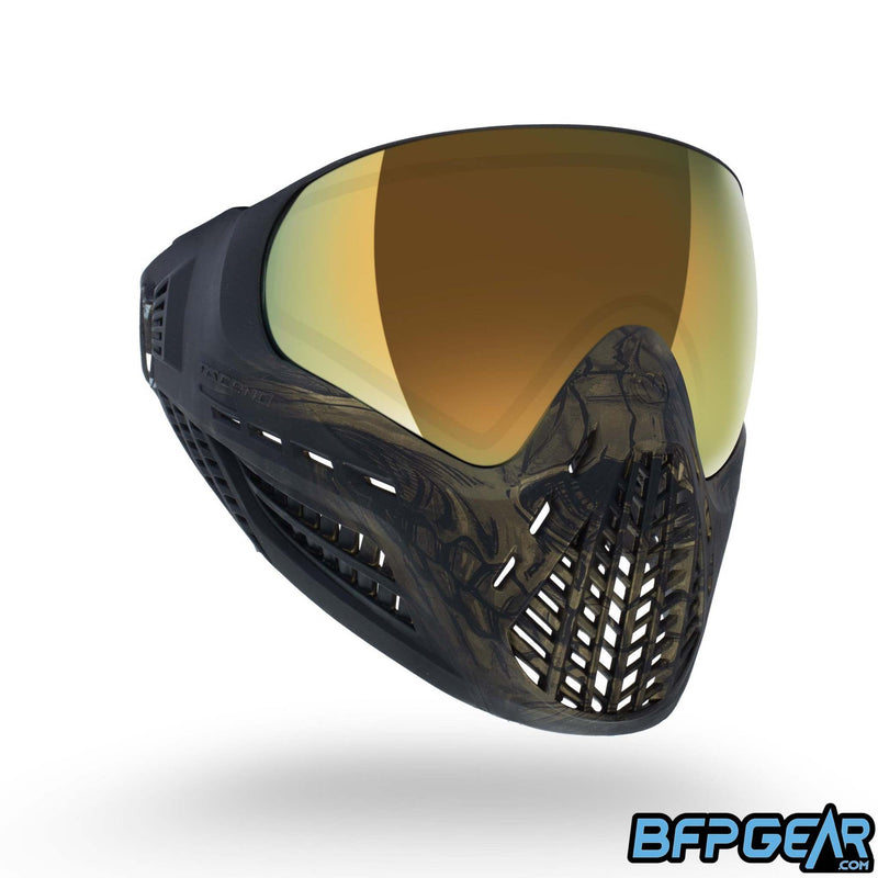 Virtue VIO Ascend Paintball Mask - Gold Skull LE