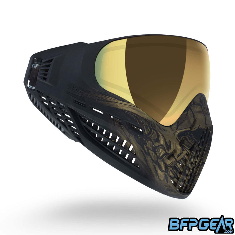 Virtue VIO Ascend Paintball Mask - Gold Skull LE